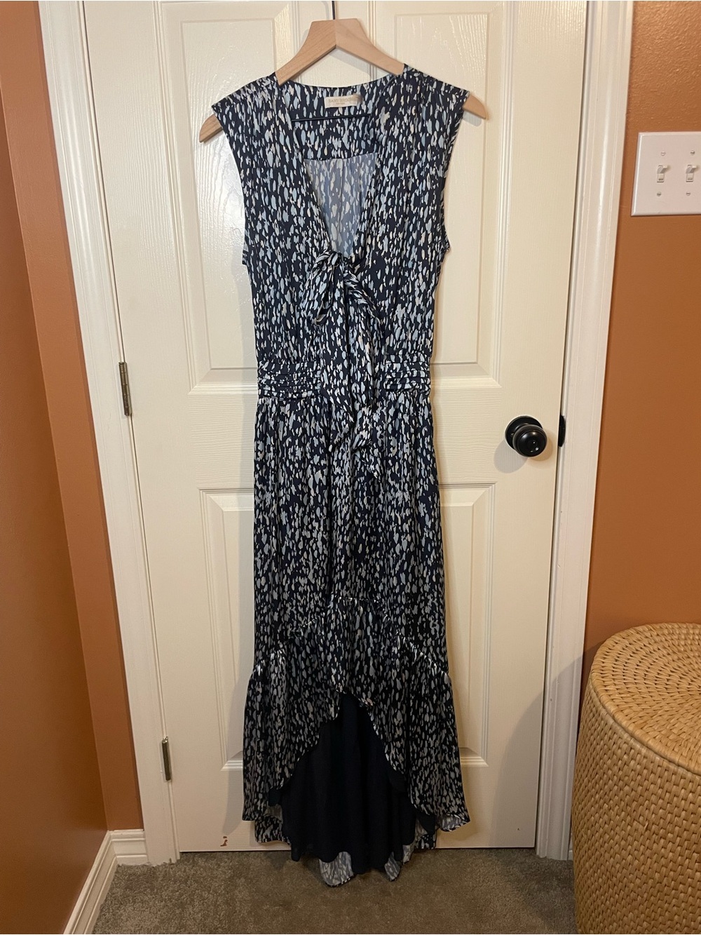 Ramy Brook Printed Berlin High Low Maxi Dress Size Small